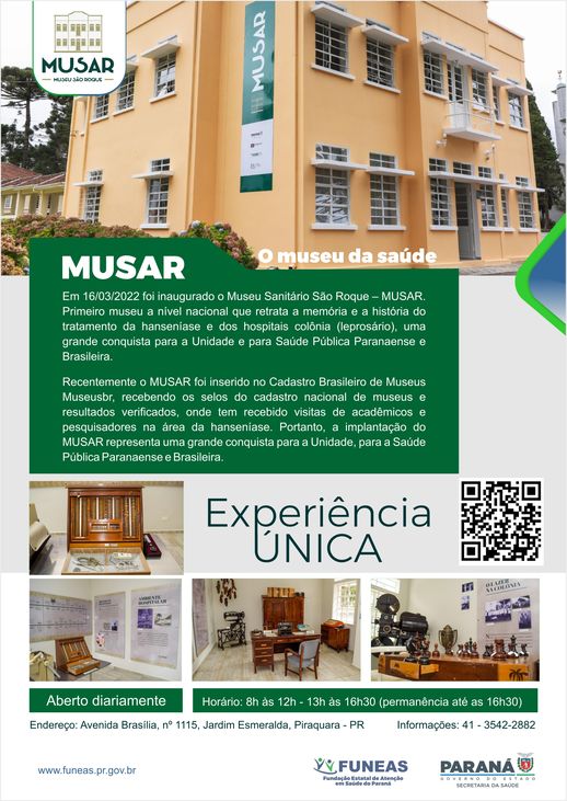 MUSAR Museu São Roque Hospital de Dermatologia Sanitária do Paraná FUNEAS