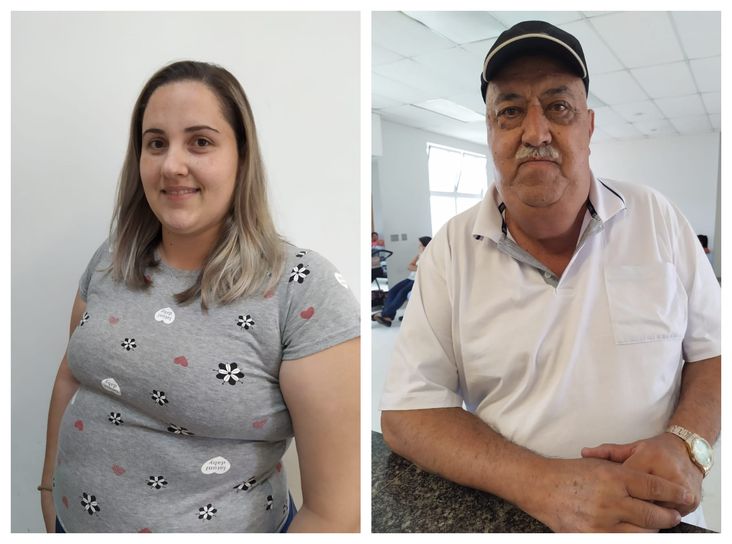 Dayana Vicentin e José Nozor, pacientes do HRNP 