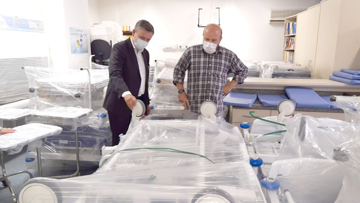 Visita presidente Funeas no Hospital Infantil