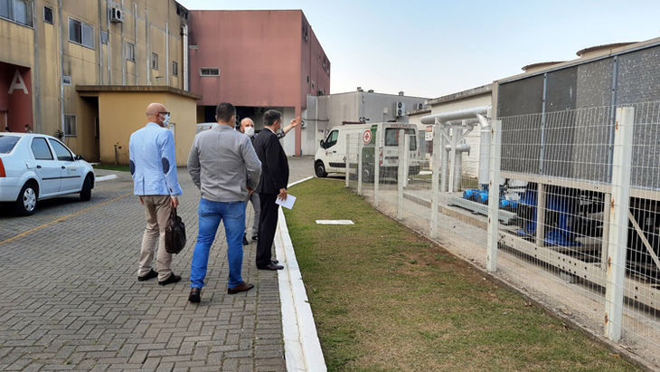 Visita presidente Funeas no Hospital Infantil