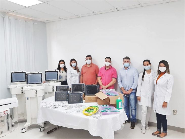 HRNP - Enrega Combate à Covid-19 - Entrega Funeas respiradores e monitores
