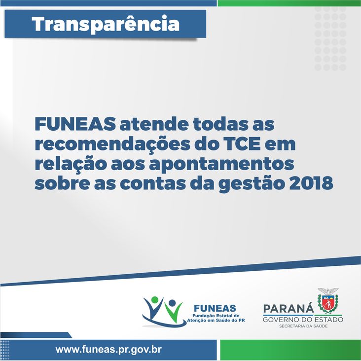FUNEAS Atende determinações do TCE