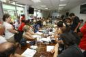 Reunião do Conselho Estadual de Saúde sobre a proposta da Fundação Estatal de Atenção em Saúde do Paraná (Funeas), projeto de Lei 726/13 do Governo do Estado, com a participação do Ministério Público da Saúde, de gestores da Saúde, e de representantes de entidades sindicais e da sociedade civil. Curitiba, 14/02/2014. Foto: Jonas Oliveira/ANPr