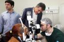 Governador Beto Richa, acompanhado da secretária da Família e Desenvolvimento Social, Fernanda Richa, acompanha o mutirão de cirurgias de catarata em Guaraqueçaba, no Litoral do Paraná. Moradores das ilhas e comunidades rurais da região também foram beneficiadas com o mutirão de cirurgias.Guaraquaçcaba, 31/07/2017.Foto: Orlando kissner/ANPr