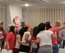 O evento “Outubro Rosa — um toque de amor, previna-se” teve como intuito levar informações às equipes que compõem a Funeas. A solenidade foi organizada pela diretoria técnica da Fundação e contou com uma palestra ministrada pela gerente de enfermagem e hotelaria da Funeas, Rosângela Galvão Cordeiro, que abordou diversos assuntos acerca do câncer de mama