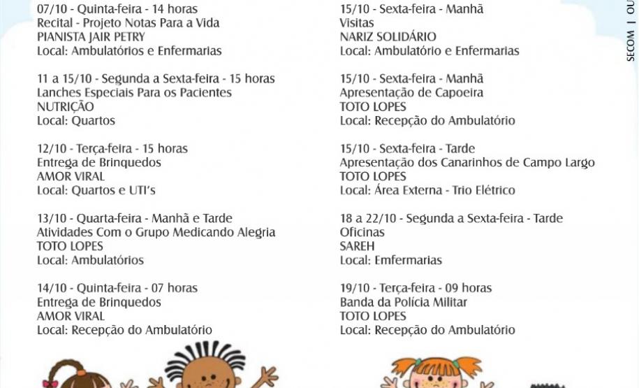 Semana da Criança - Hospital Infantil - GALERIA Semana da Criança - Hospital Infantil - GALERIA